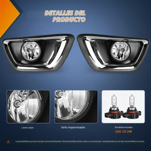 Vista 2 de Nilight Conjunto de luces antiniebla Compatible con 2015 2016 2017 2018 2019 2020 Chevy Colorado Luces antiniebla de defensa con bombillas 12V 24W