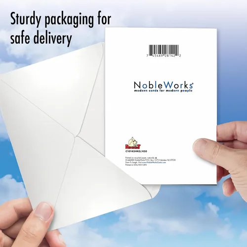 Vista 5 de NobleWorks - Tarjeta de felicitación divertida para Janucá con sobre de 5 x 7 pulgadas (1 tarjeta) Tarjetas de felicitación para festividades judías