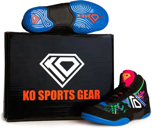 Vista 3 de KO Sports Gear Zapatos de lucha para jóvenes y niños, ideales para luchadores jóvenes