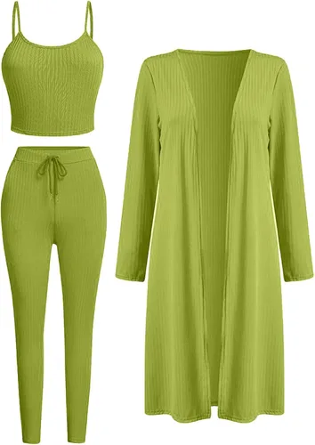 Vista 4 de OCEANLUX Conjunto de dos piezas de dos piezas para mujer, conjunto de pantalones deportivos de manga larga 2023