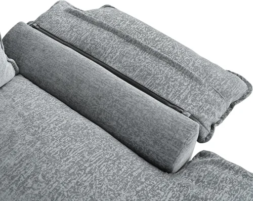 Vista 24 de Sofá modular moderno en forma de U de 115 pulgadas, juego de sofás tapizados grandes con asiento de almacenamiento, sofá cama convertible con diván
