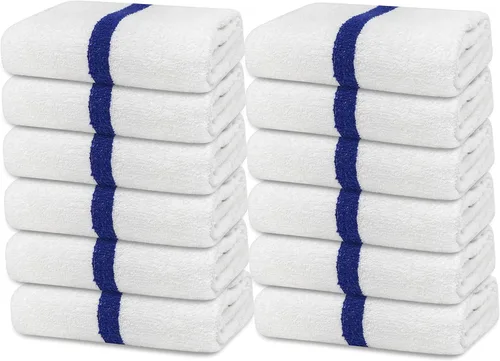 Vista 12 de Avalon Towels Toallas de baño para baño, 100% algodón, color negro, paquete de 12 (24 x 48 pulgadas), juego de toallas de baño de secado rápido