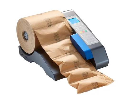 Vista 13 de IDL Packaging EcoWave-8.3 Almohadas de aire para embalaje, 15 pulgadas de ancho y 1300 pies de largo con película neutra de CO2 (1 rollo), bolsas
