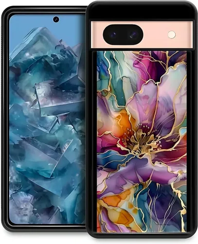 Vista 214 de Compatible con Google Pixel 4A 5G Mobile Case Creative Acrylic Back Panel Silicona Edge Case Slim Protección Especialmente para Google Pixel 4A 5G