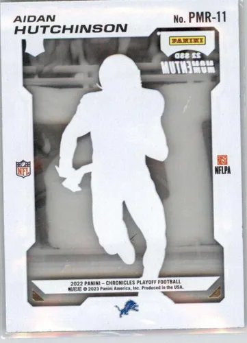 Vista 2 de Panini Chronicles 2022 Playoff Momentum Rookies #11 Aidan Hutchinson NM-MT Detroit Lions Football Trading Card