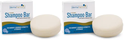 Vista 5 de Dermaharmony Barra de champú con ácido salicílico al 5% de azufre y 2% para la caspa (4 oz)