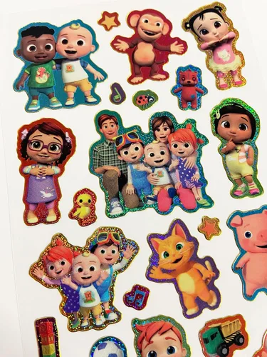 Vista 4 de CoComelon - Calcomanías reutilizables brillantes con licencia