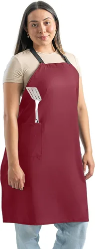 Vista 9 de Ravill Delantal impermeable para hombres y mujeres, 2 bolsillos, 35 pulgadas de largo, delantales de trabajo multiusos para lavavajillas, aseo