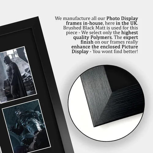 Vista 6 de HWC Trading Ben Affleck Batman v Superman Gifts Impreso Firmado Autógrafo para fans de recuerdos de películas, 16 x 12 pulgadas enmarcado