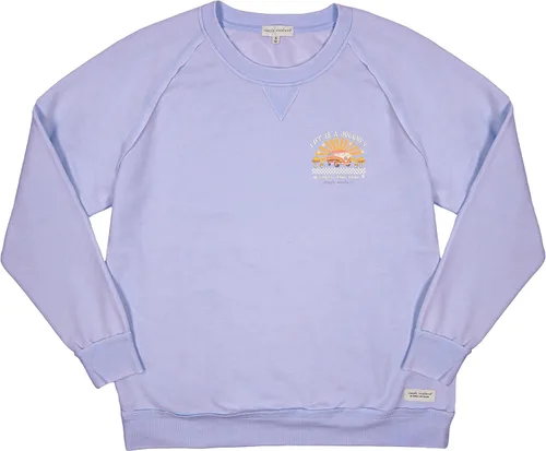 Vista 3 de Simply Southern Suéter de cuello redondo de ajuste relajado para mujer Preppy y elegante suéter de cuello redondo para mujer
