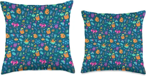 Vista 3 de Disney Encanto Madrigal Family - Almohada con estampado mágico, 16.0 x 16.0 in, multicolor