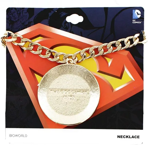 Vista 2 de DC Comics Superman Logo Collar con colgante, Metal