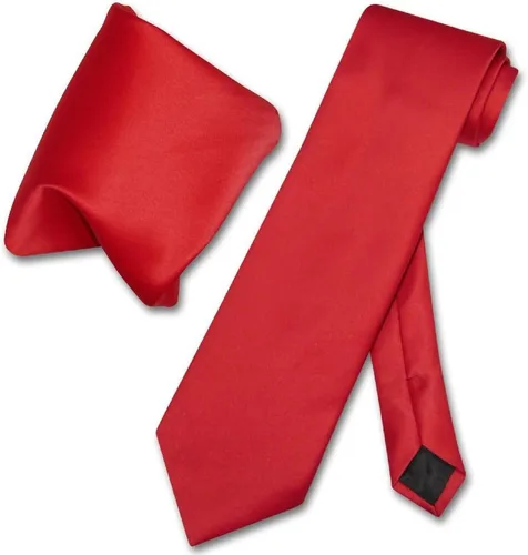 Vista 5 de Vesuvio Napoli Solid Color NeckTie & Handkerchief Pocket Square Men's Neck Tie Hanky Set Verde Aqua