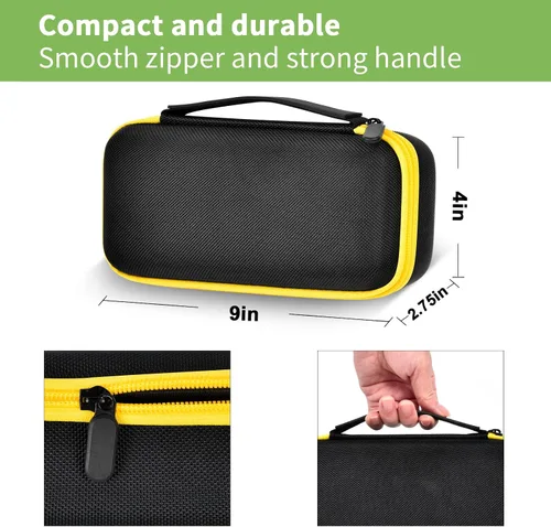 Vista 3 de Estuche Compatible con Inflador de Neumáticos Portátil Fanttik X9 Pro para Motocicleta, También para Compresor de Aire Eléctrico Xiaomi 2/ 1S, Bomba