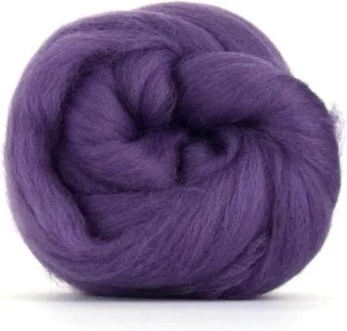 Vista 6 de Revolution Fibers Lana Corriedale teñida 8.2 onzas de parte superior de lana peinada de primera calidad 26 micras, 100% lana Corriedale pura