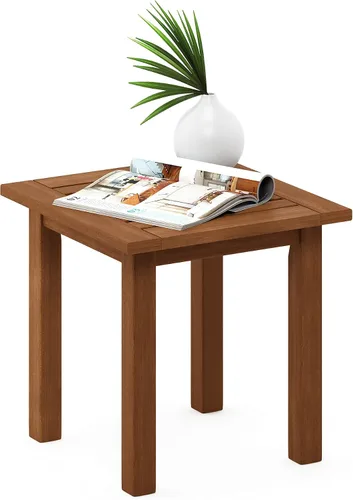 Vista 10 de Furinno FG16504 Tioman - Mesa de café de patio de madera dura al aire libre con aceite de teca, 1 nivel, marrón