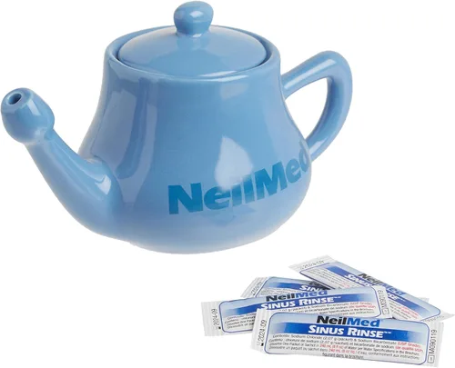 Vista 2 de NeilMed Nasaflo Olla Neti de Porcelana, 50 unidades (el empaque puede variar)