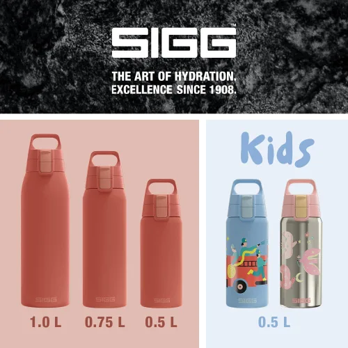 Vista 6 de SIGG - Botella de acero inoxidable para niños - Shield One - Adecuado para bebidas carbonatadas - 17 Oz