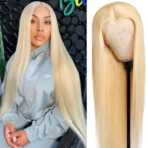 Vista 42 de Pelucas de cabello humano lacio para mujeres negras, encaje frontal de 13 x 4 pulgadas, previamente despuntada, sin pegamento, HD frontal, negro