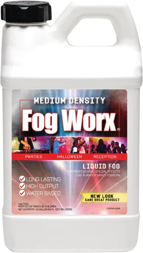 Vista 11 de FogWorx Fog Juice - 1 galón de líquido de niebla orgánico (128 onzas) - Densidad media, alto rendimiento, larga duración líquido para máquina