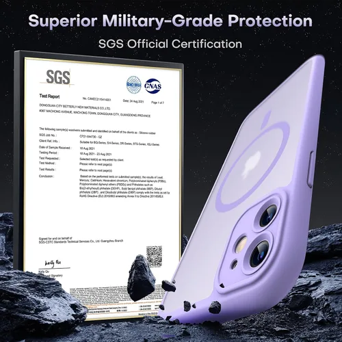 Vista 908 de TOCOL Funda magnética 3 en 1 para iPhone 15 Pro, mejorada [protección completa de cámara] con 2 protectores de pantalla, compatible con MagSafe Gris