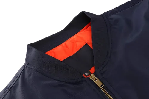 Vista 4 de CRYSULLY Chaqueta para hombre Otoño Invierno Espesar Cortavientos Chaquetas Bomber Abrigos Acolchados