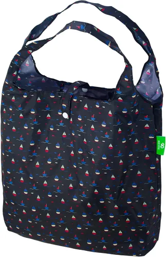 Vista 9 de ECO CHIC Bolsas plegables reutilizables para comestibles, bolsa de compras ligera, reciclada y reutilizable, bolsa plegable impermeable Gafas Gatos