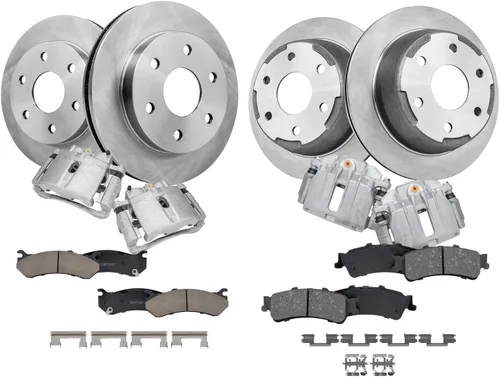 Vista 46 de Detroit Axle - Rotores de freno para Chrysler 200 2015 2016 2017, Rotores de freno de disco de reemplazo: 12.01" pulgadas delantero y 10.95