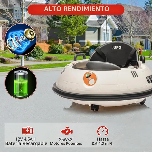 Vista 8 de Coche de parachoques para montar en coche, coche de parachoques para niños de 12 V con control remoto