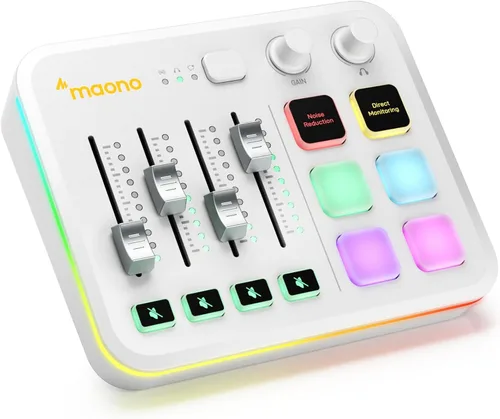 Vista 10 de MAONO Mezclador de audio para juegos G3 con mapa cualquier fuente de audio