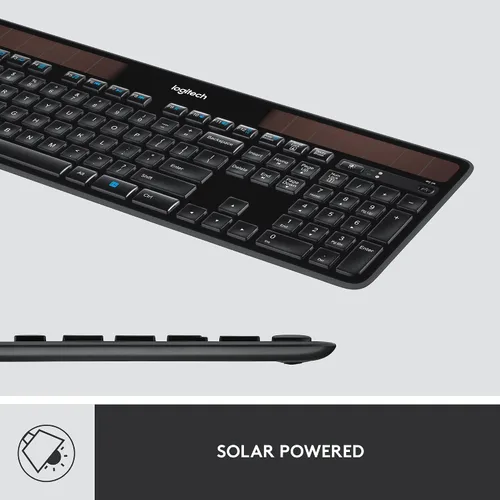 Vista 3 de Teclado solar inalámbrico K750, de Logitech , Negro talla única