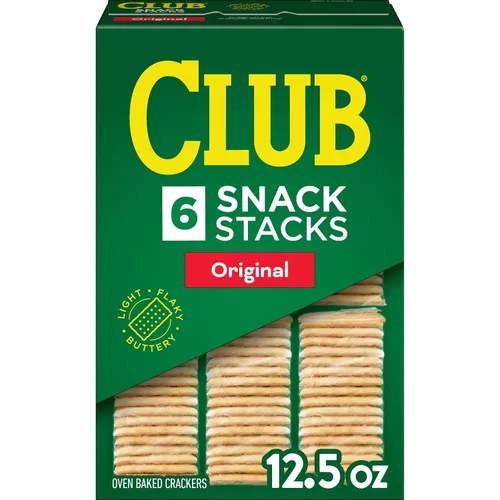 Vista 14 de Club Snack Stacks - Galletas para el almuerzo, tamaño familiar, original, caja de 18.8 onzas (9 pilas)