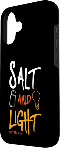 Vista 2 de iPhone 16 Salt of earth - light of the world Matthew 5:13 Case