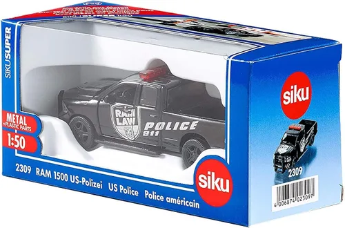 Vista 3 de siku 2309 Super Dodge Ram 1500 - Pastilla de policía, color negro