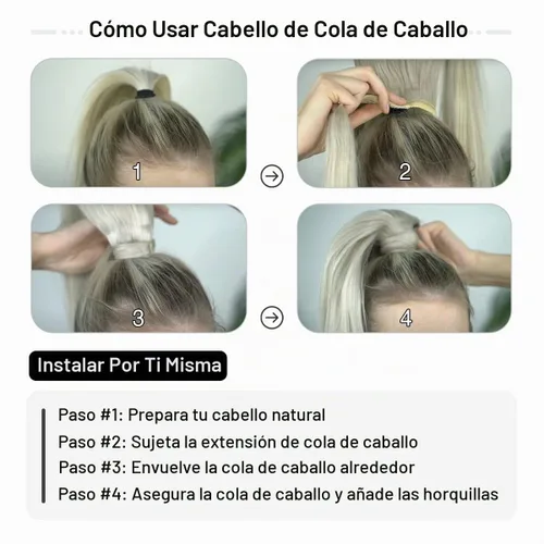 Vista 6 de SUYYA Extensión de cola de caballo con clip, pieza de cabello humano lacio con pasta mágica, 2.47 onzas, 14 pulgadas, color negro azabache #1