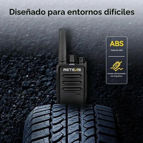 Vista 3 de Retevis Walkie Talkies RT68 de largo alcance con auricular