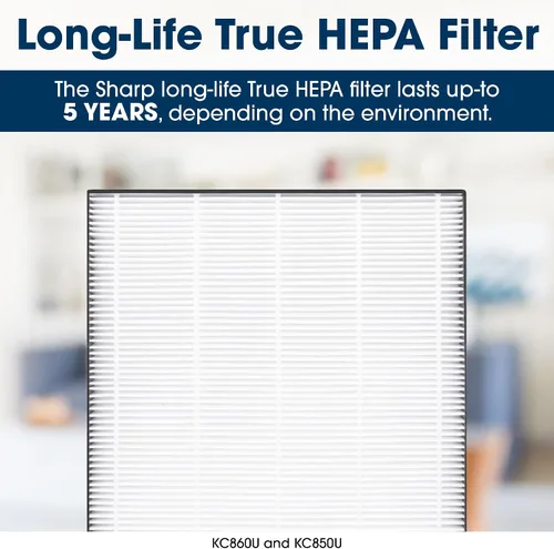 Vista 8 de Sharp KC-850U, purificador de aire Plasmacluster con función humidificadora