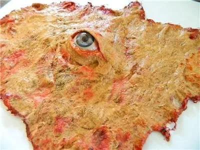 Vista 3 de Dead Head Props Carne de látex con accesorio realista para los ojos