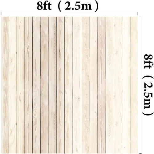 Vista 2 de Kate Telón de fondo de madera con textura de 8x8ft/2.5x2.5m, fondos de madera, fotografía y estudio de sesión