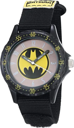 Vista 7 de Accutime Reloj analógico de cuarzo Batman para niños, niñas y adultos de todas las edades Cara negra y amarilla