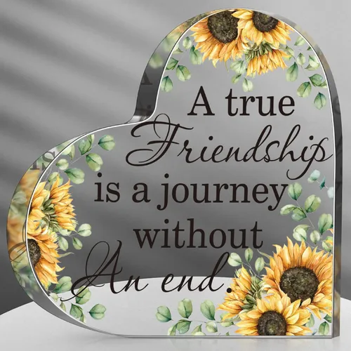 Vista 10 de Spiareal Regalo para Amiga Amistad Mujeres Amiga Amistad Cumpleaños Regalo de Ánimo Corazón de Acrílico Mariposa Recuerdo Pisapapeles para Casa