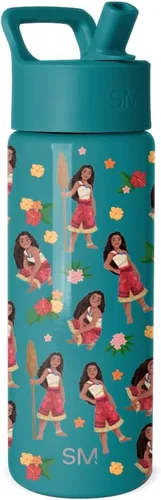 Vista 35 de Simple Modern Kids Summit - Botella de agua con tapa con pajilla, vaso de acero inoxidable de 14 onzas con aislamiento para niñas, para la escuela
