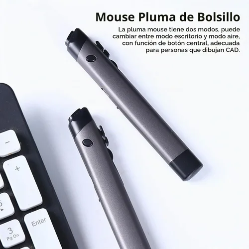 Vista 8 de Serounder - Mouse óptico Bluetooth de 2.4 G, 1200 DPI, 4 botones, ergonómico mini para laptops/pads