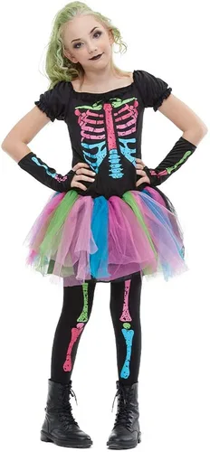 Vista 3 de EraSpooky Disfraz Funky Punky Bones para niñas