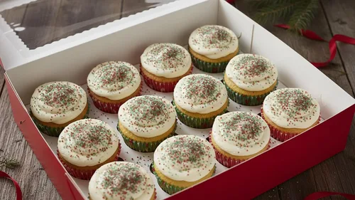 Vista 3 de NCS Azúcar de lijado rojo, blanco y verde navideño, 8 onzas, ideal para cupcakes, galletas, pasteles, paletas de pastel