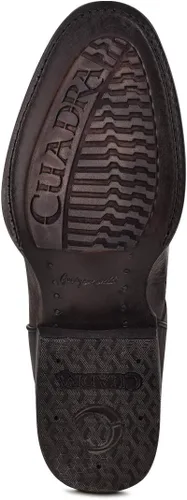 Vista 8 de Cuadra Botas urbanas para hombre en piel de ciervo genuino marrón