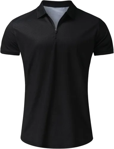 Vista 5 de JUNGE Conjunto corto de 2 piezas para hombre, conjunto deportivo casual de verano de manga corta con polos y pantalones cortos, conjunto deportivo