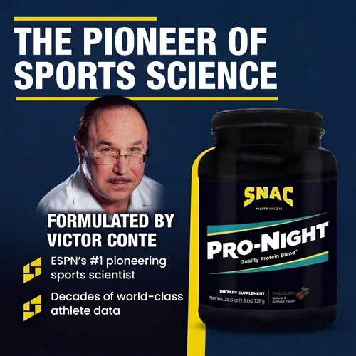 Vista 2 de SNAC Pro-Night Mezcla de proteínas en polvo, proteína saborizada, chocolate, 1.6 libras