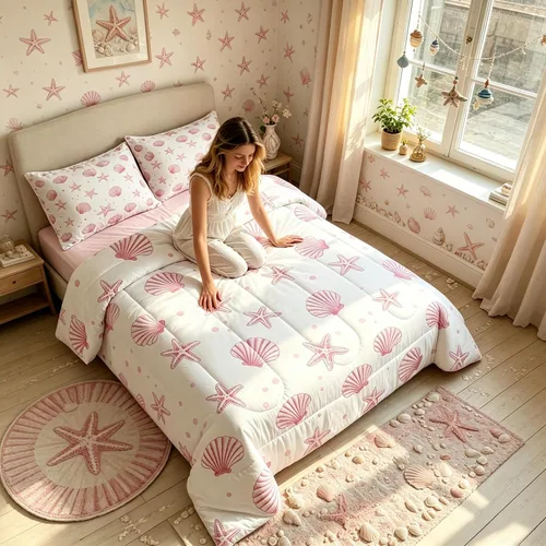 Vista 35 de Juego de edredón Lake Home Camper tamaño King, juego de ropa de cama náutica con ancla para niños, niñas, niños, adultos, decoración de dormitorio