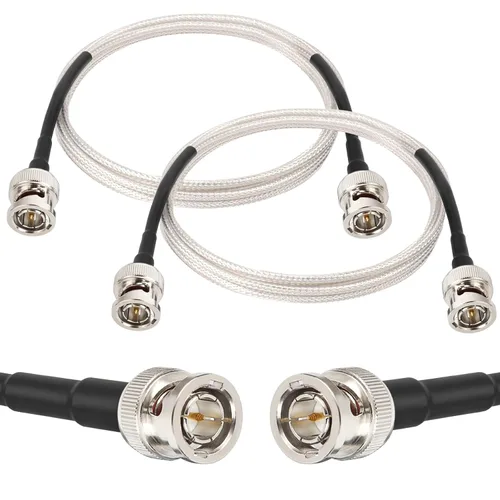 Vista 17 de XRDS -RF 2 piezas de cable SDI de 1 pie, cables de puente HD-SDI BNC macho de 75 ohmios RG179 para cámara de video BMCC